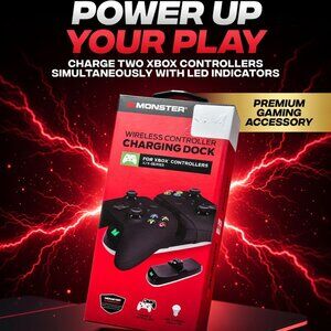 Monster - Wireless Controller Charging Dock For Xbox Series X